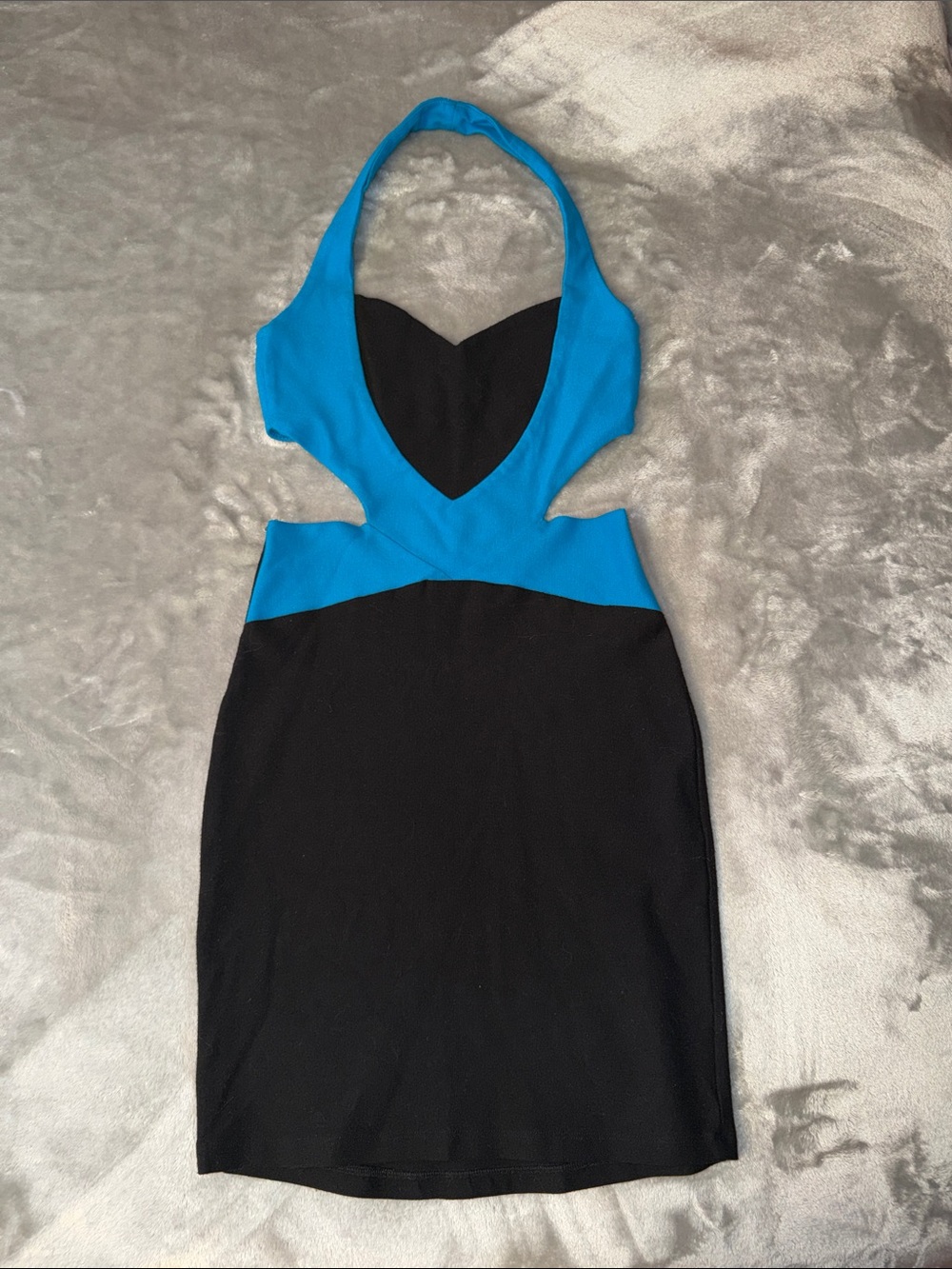 Sexy Cutout Halter Bodycon Dress